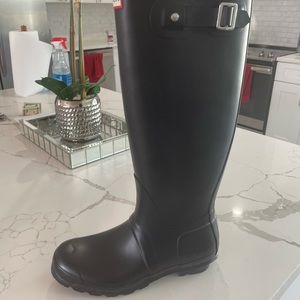 Brand new Hunter tall rain boots